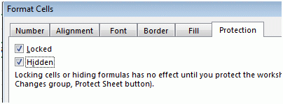 Protéger les formules dans les cellules