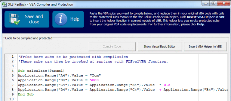 VBA Compiler - VBA protection software. VBA to EXE for Excel.