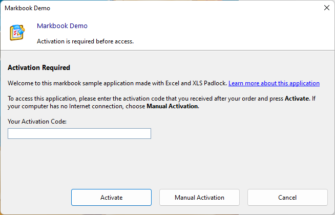 enter activation token